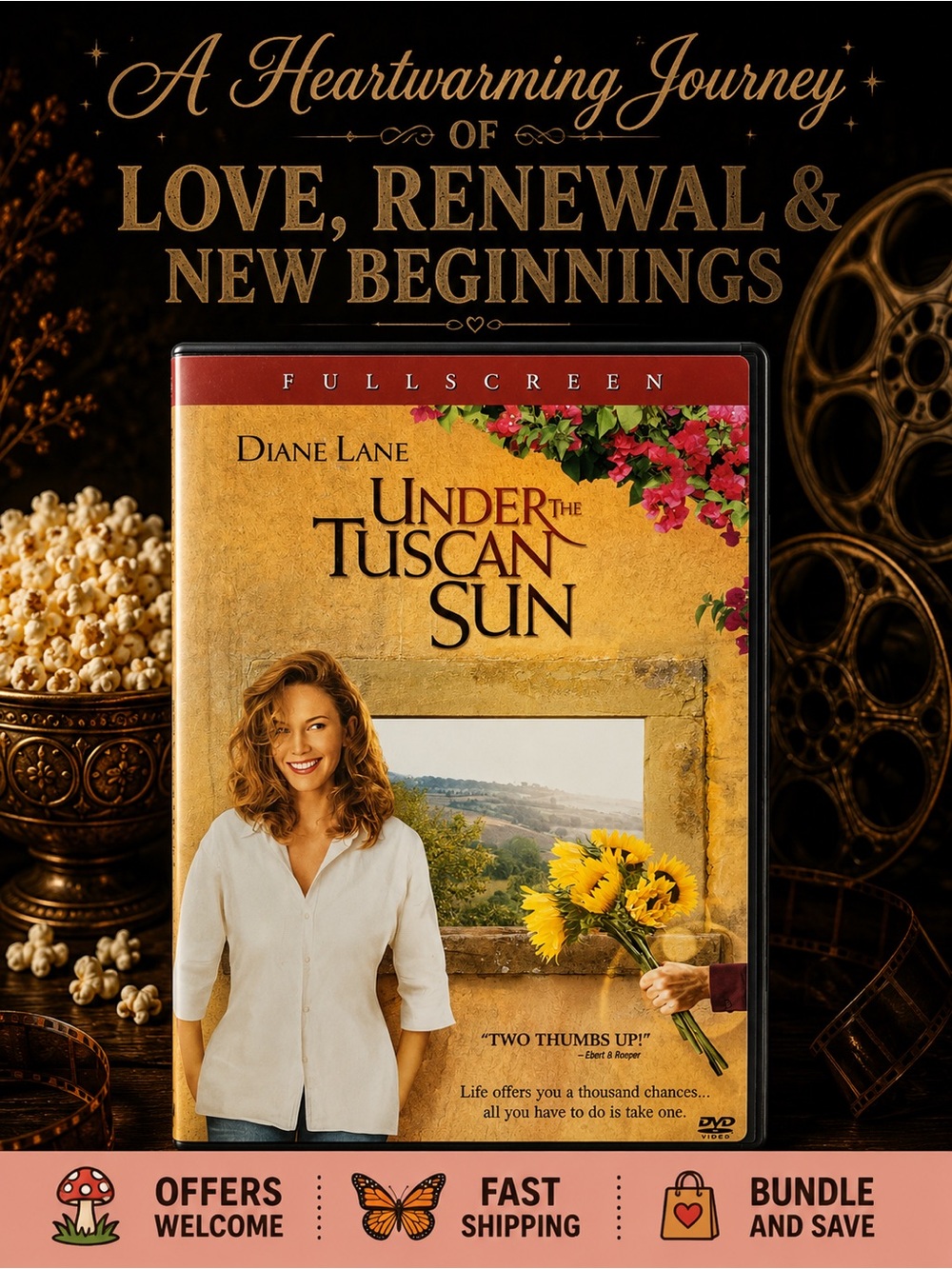 Under the Tuscan Sun DVD Full Screen Diane Lane Romantic Drama Movie